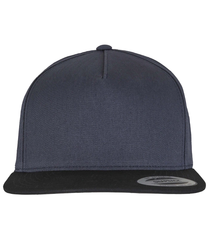 Flexfit Flexfit Classic 5 Panel Snapback Cap in NV/BK