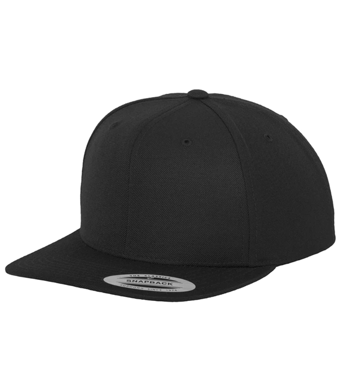 Flexfit Flexfit Classic Snapback Cap in BK/BK