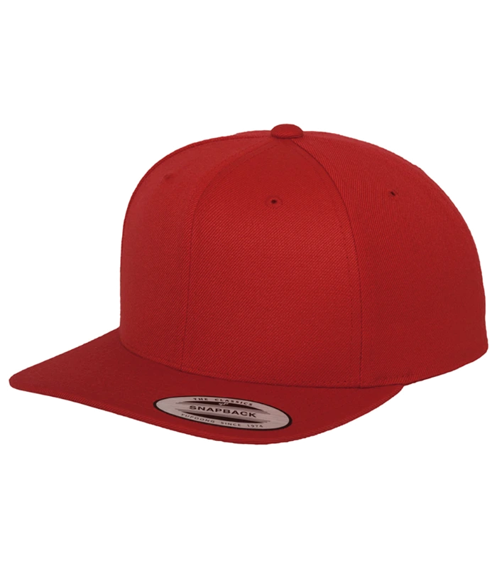 Flexfit Flexfit Classic Snapback Cap in RED