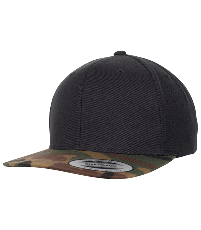 Flexfit Flexfit Two Tone Classic Camo Snapback Cap in B/GNC