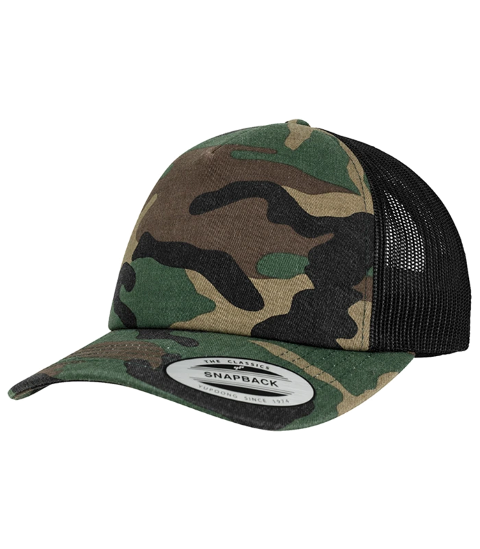 Flexfit Flexfit Classic Camo Trucker Cap in WC/BK