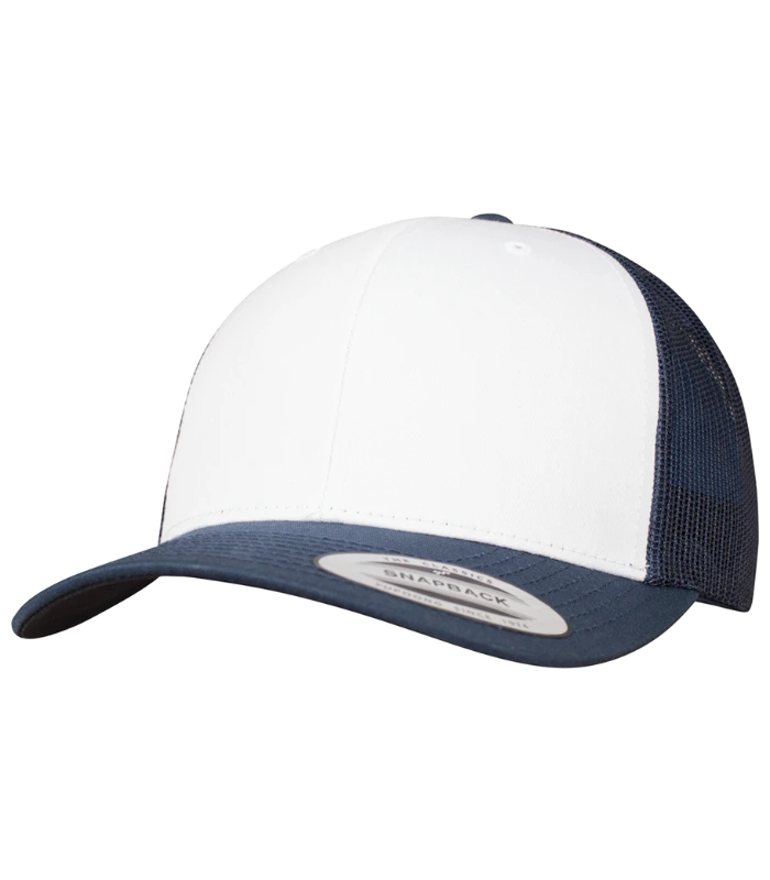 Flexfit Flexfit Retro Coloured Front Trucker Cap in NV/WH