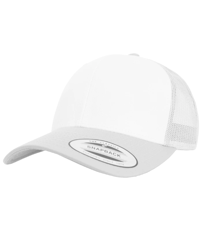 Flexfit Flexfit Retro Coloured Front Trucker Cap in SI/WH