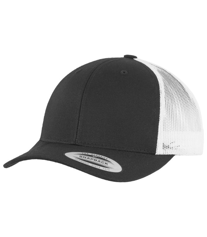 Flexfit Flexfit Retro Trucker Two Tone Cap in BK/WH