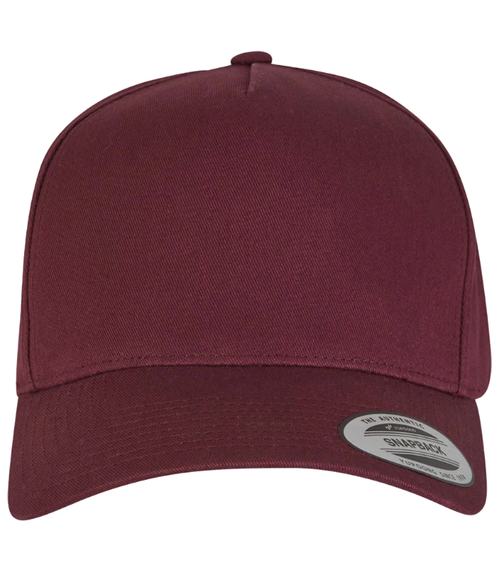 Flexfit Flexfit 5 Panel Curved Classic Snapback Cap in MAR