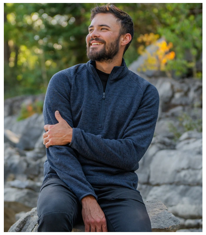 Stormtech Stormtech Yosemite 1/2 Zip Pullover in Black Heather