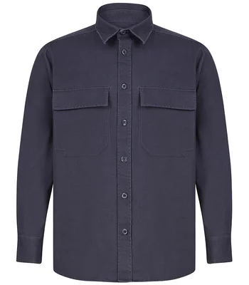 Front Row Front Row Drill Overshirt in Navy