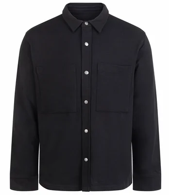 Front Row Front Row Premium Piqué Overshirt in Black