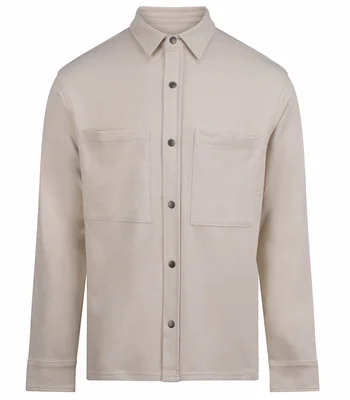 Front Row Front Row Premium Piqué Overshirt in Natural