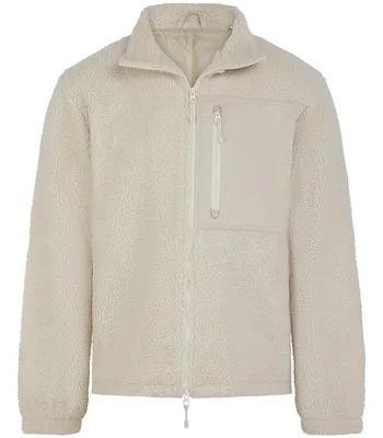 Front Row Front Row Recycled Sherpa Fleece Jacket in Natural