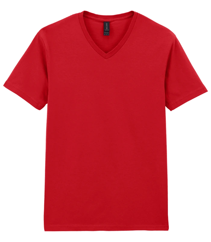 Gildan Gildan SoftStyle® V Neck T-Shirt in RED