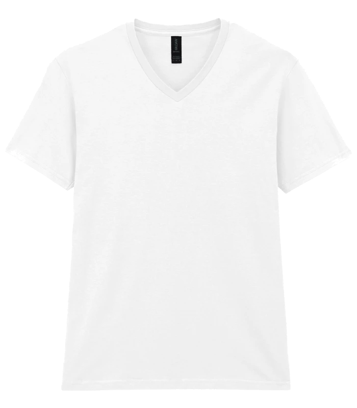 Gildan Gildan SoftStyle® V Neck T-Shirt in WHI