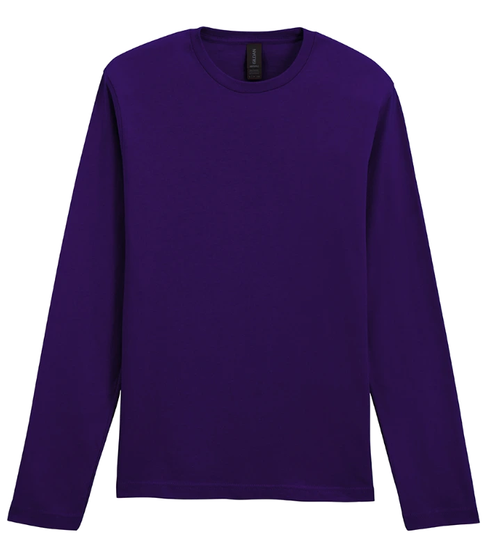 Gildan Gildan SoftStyle® Long Sleeve T-Shirt in Fan Dark Purple