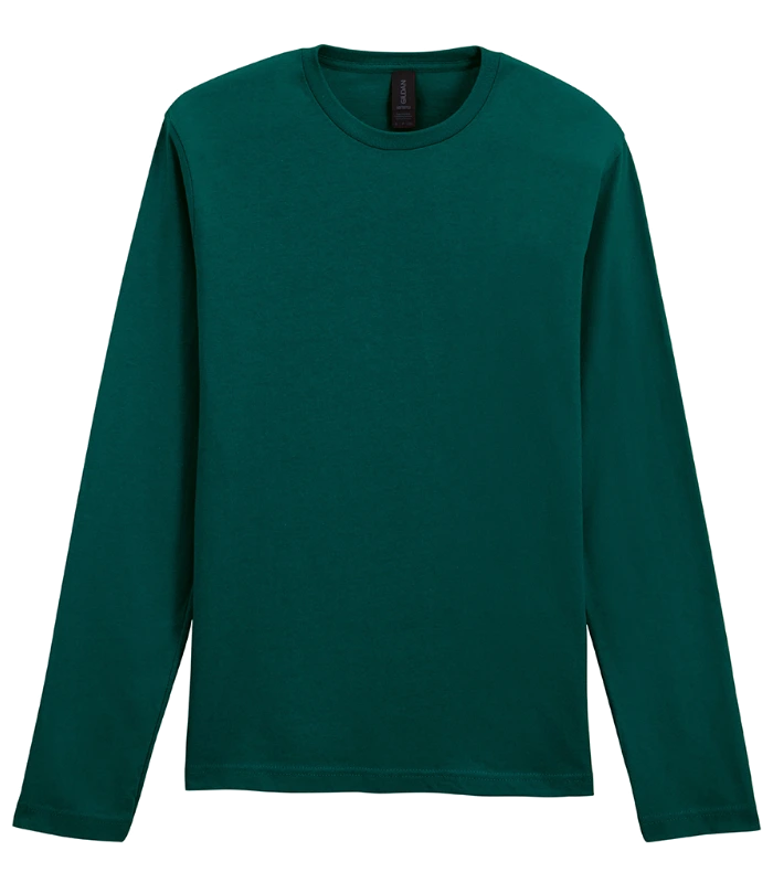 Gildan Gildan SoftStyle® Long Sleeve T-Shirt in Fan Marine Green