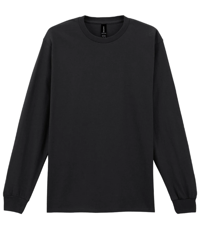 Gildan Gildan Ultra Cotton™ Long Sleeve T-Shirt in BLK