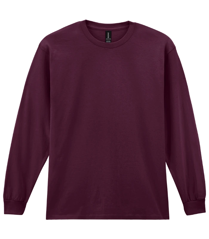 Gildan Gildan Ultra Cotton™ Long Sleeve T-Shirt in MAR