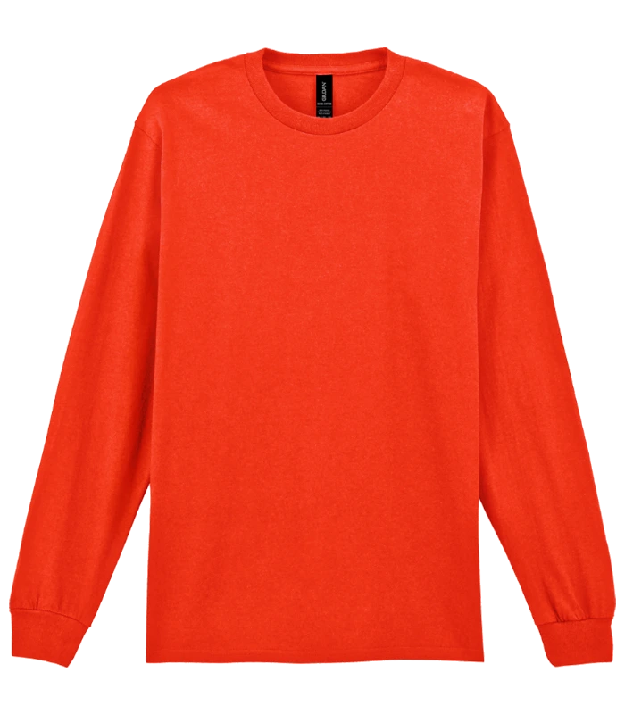 Gildan Gildan Ultra Cotton™ Long Sleeve T-Shirt in ORA
