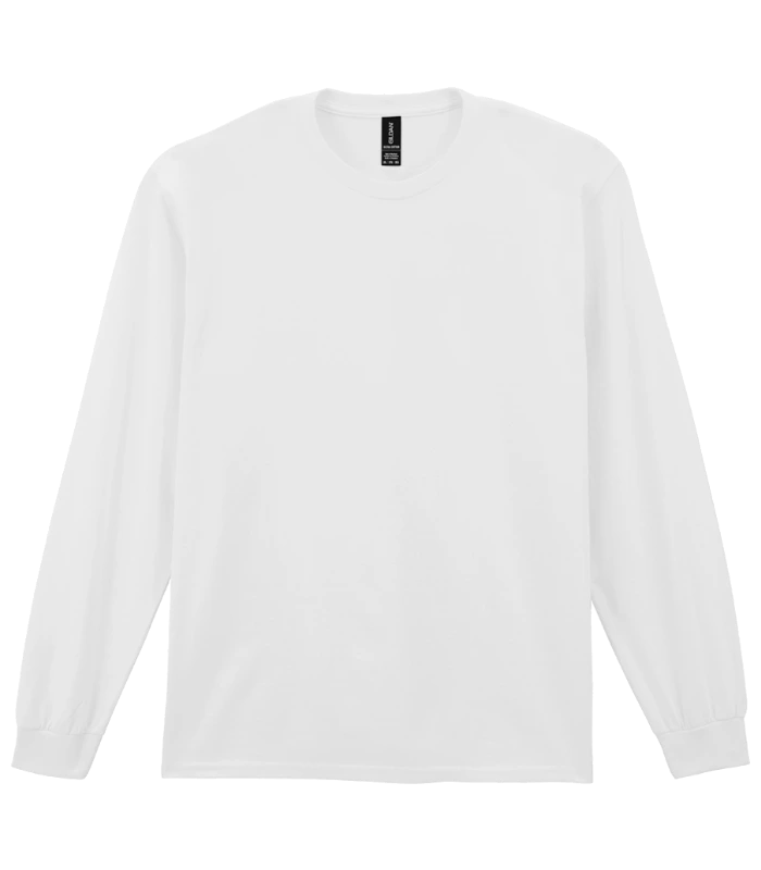 Gildan Gildan Ultra Cotton™ Long Sleeve T-Shirt in WHI
