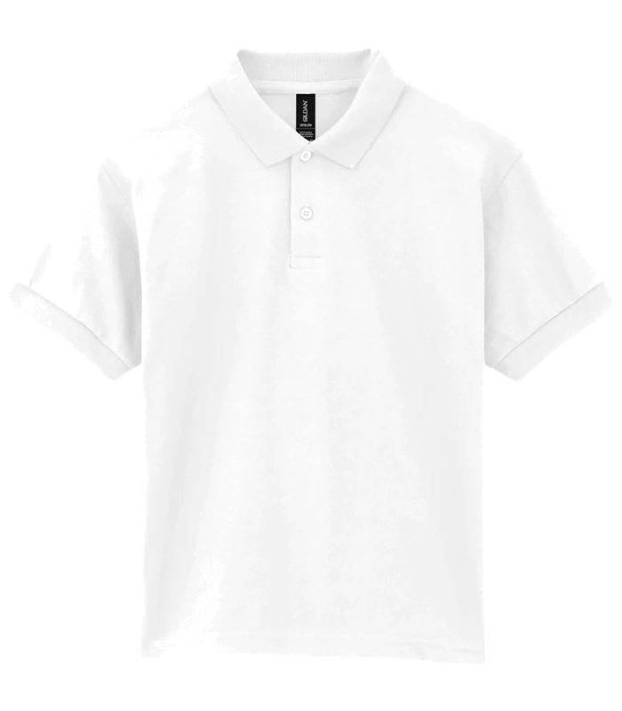 Gildan Gildan Kids DryBlend® Jersey Polo Shirt in WHI