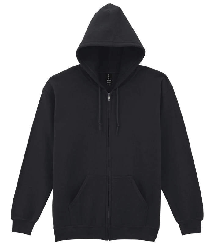Gildan Gildan Heavy Blend™ Zip Hooded Sweatshirt in BLK
