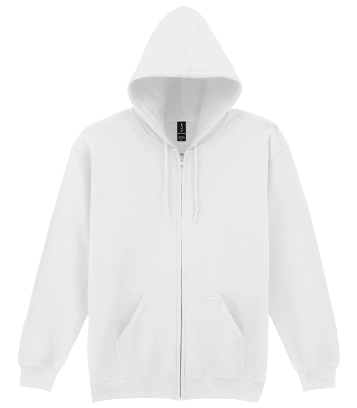 Gildan Gildan Heavy Blend™ Zip Hooded Sweatshirt in WHI