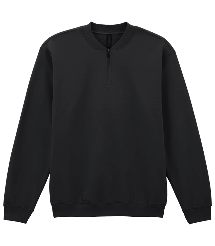 Gildan Gildan SoftStyle® Midweight Fleece 1/4 Zip Sweatshirt in BLK