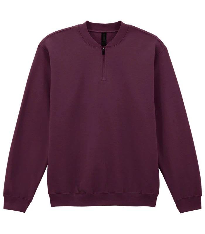 Gildan Gildan SoftStyle® Midweight Fleece 1/4 Zip Sweatshirt in MAR