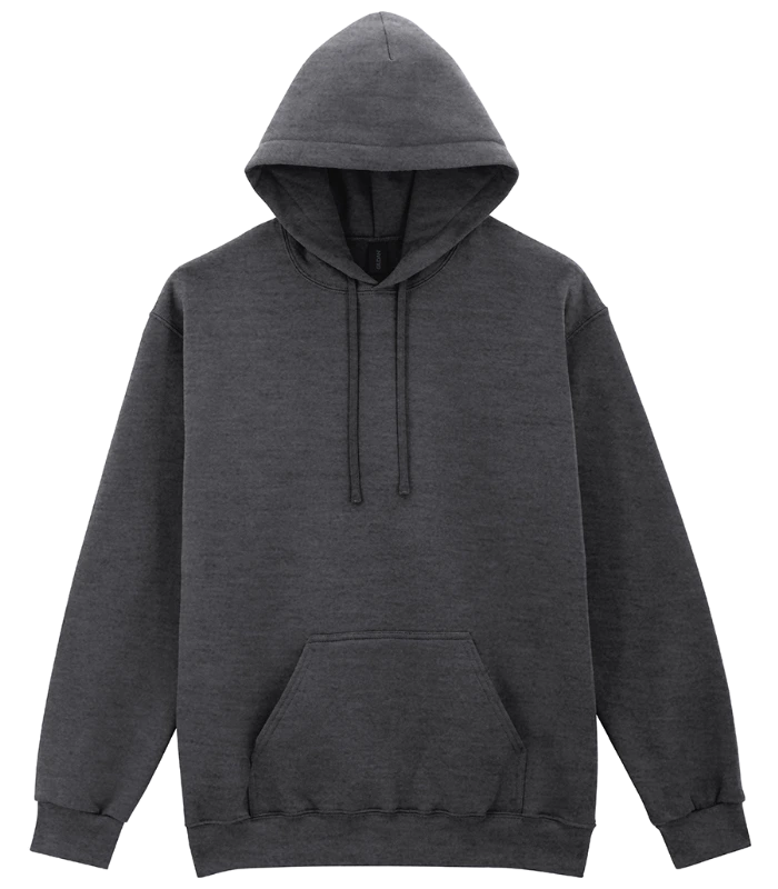 Gildan Gildan SoftStyle® Midweight Hooded Sweatshirt in Heather Black