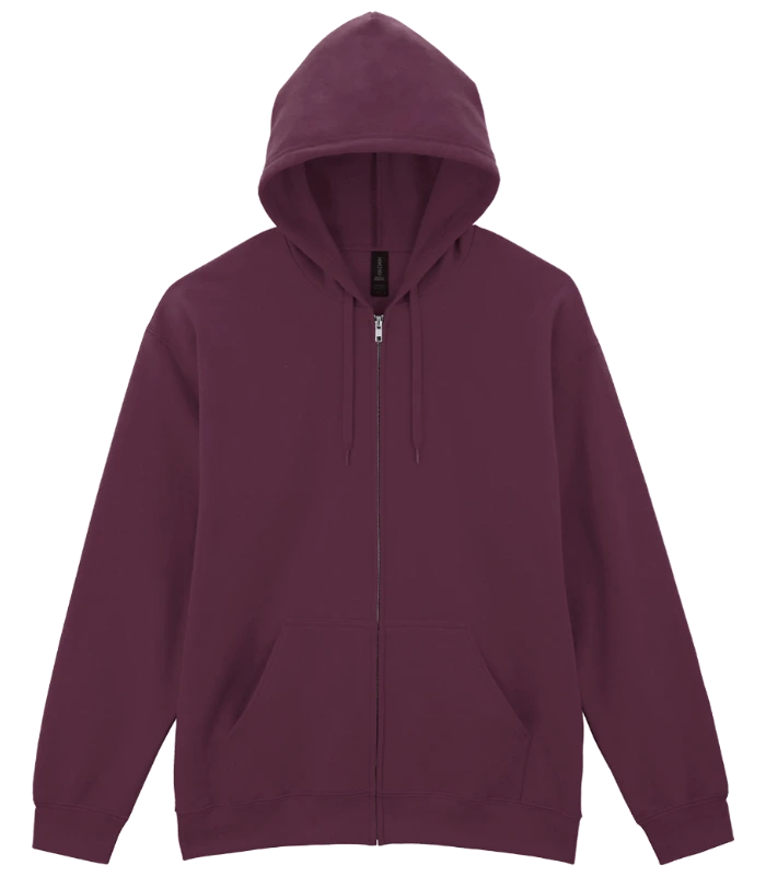 Gildan Gildan SoftStyle® Midweight Full Zip Hooded Sweatshirt in MAR