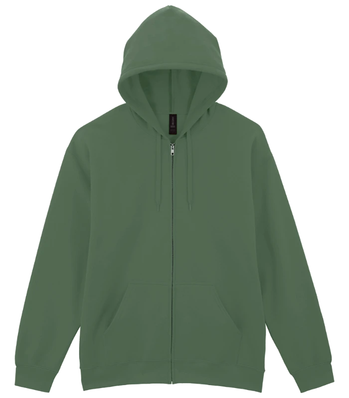 Gildan Gildan SoftStyle® Midweight Full Zip Hooded Sweatshirt in MGR