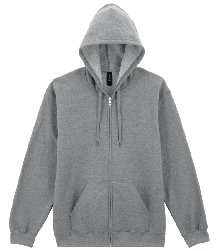 Gildan Gildan SoftStyle® Midweight Full Zip Hooded Sweatshirt in SGY