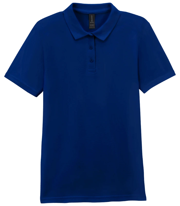 Gildan Gildan Ladies SoftStyle® Double Piqué Polo Shirt in NAV