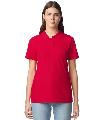 Gildan Gildan Ladies SoftStyle® Double Piqué Polo Shirt in BLK