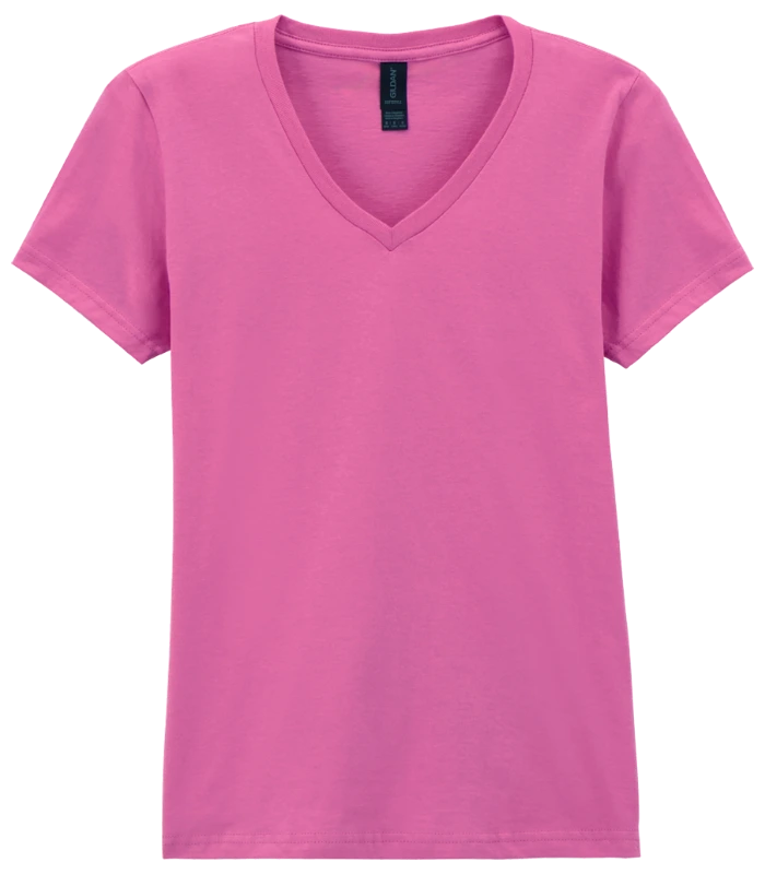 Gildan Gildan Ladies SoftStyle® V-Neck T-Shirt in AZA