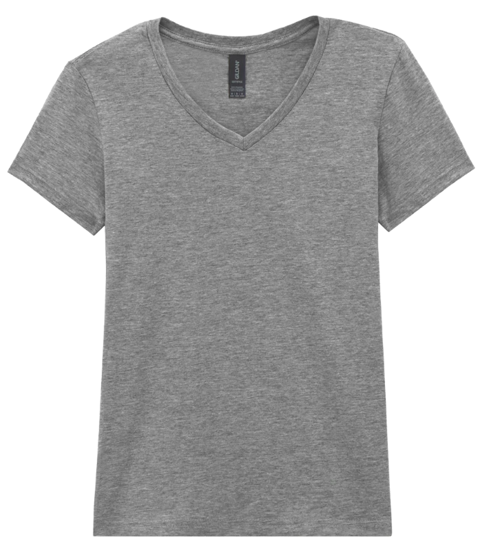 Gildan Gildan Ladies SoftStyle® V-Neck T-Shirt in SGY