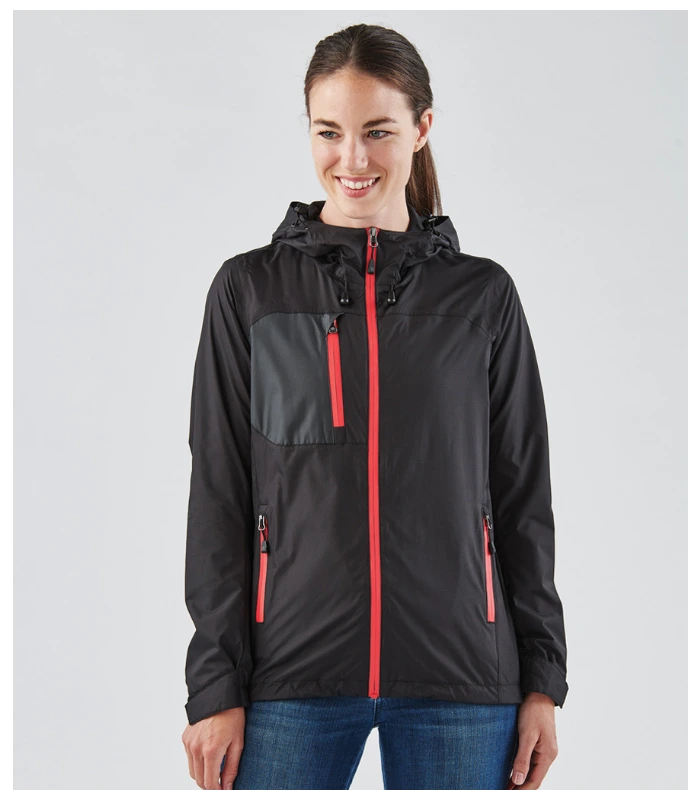Stormtech Stormtech Ladies Olympia Shell Jacket in BK/AZ