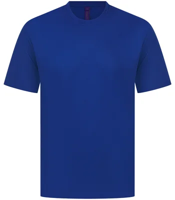 Henbury Henbury Unisex Coolplus® Wicking Piqué T-Shirt in Royal Blue