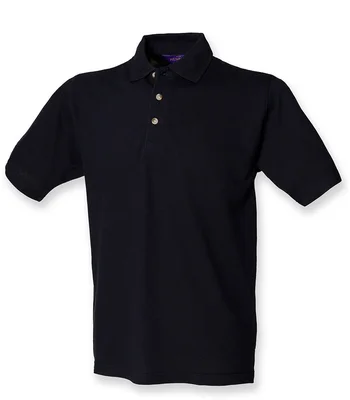 Henbury Henbury Classic Heavy Cotton Piqué Polo Shirt in NAV