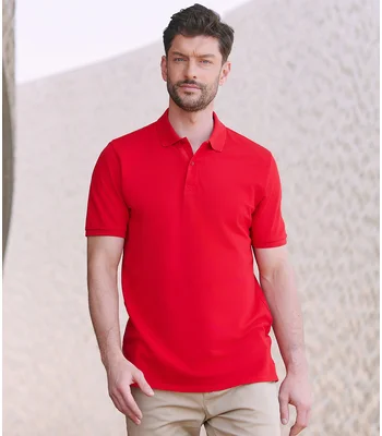 Henbury Henbury Modern Fit Cotton Piqué Polo Shirt in NAV