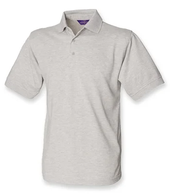 Henbury Henbury Heavy Poly/Cotton Piqué Polo Shirt in HEA
