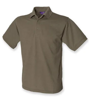 Henbury Henbury Heavy Poly/Cotton Piqué Polo Shirt in OLI