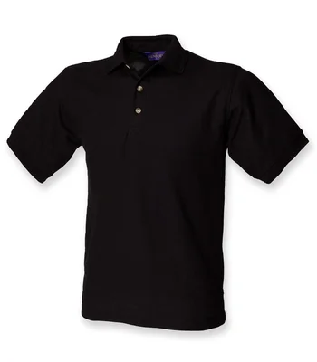 Henbury Henbury Ultimate Poly/Cotton Piqué Polo Shirt in BLK
