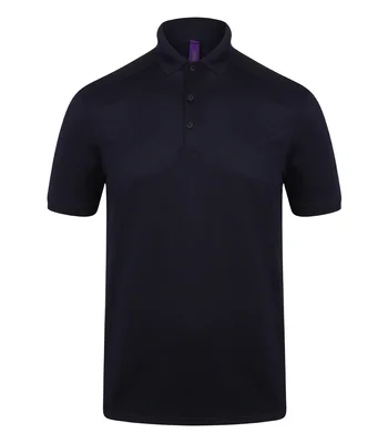 Henbury Henbury Slim Fit Stretch Microfine Piqué Polo Shirt in OXN