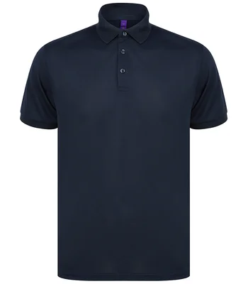 Henbury Henbury Recycled Polyester Piqué Polo Shirt in NAV