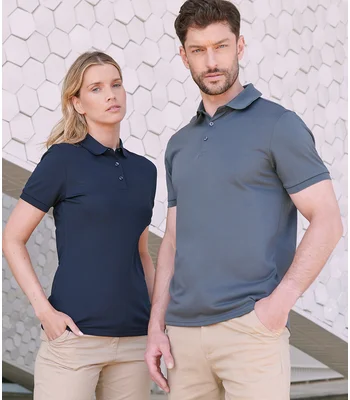 Henbury Henbury Ladies Recycled Polyester Polo Shirt in NAV