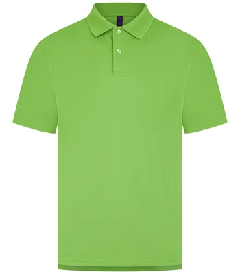 Henbury Henbury Coolplus® Wicking Piqué Polo Shirt in LIM