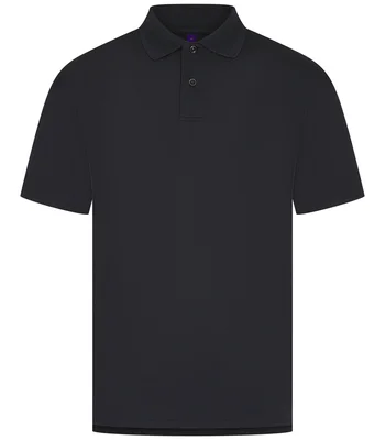Henbury Henbury Coolplus® Wicking Piqué Polo Shirt in NAV