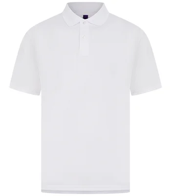 Henbury Henbury Coolplus® Wicking Piqué Polo Shirt in WHI