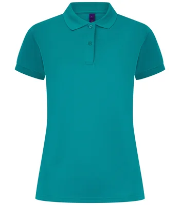 Henbury Henbury Ladies Coolplus® Wicking Piqué Polo Shirt in BRJ