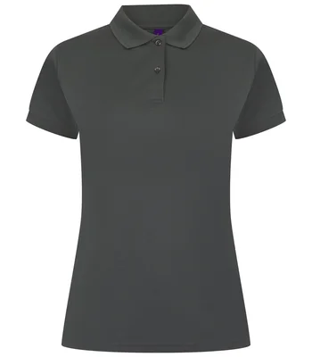 Henbury Henbury Ladies Coolplus® Wicking Piqué Polo Shirt in CHR